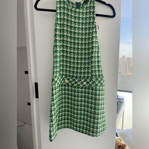 Green Tweed dress